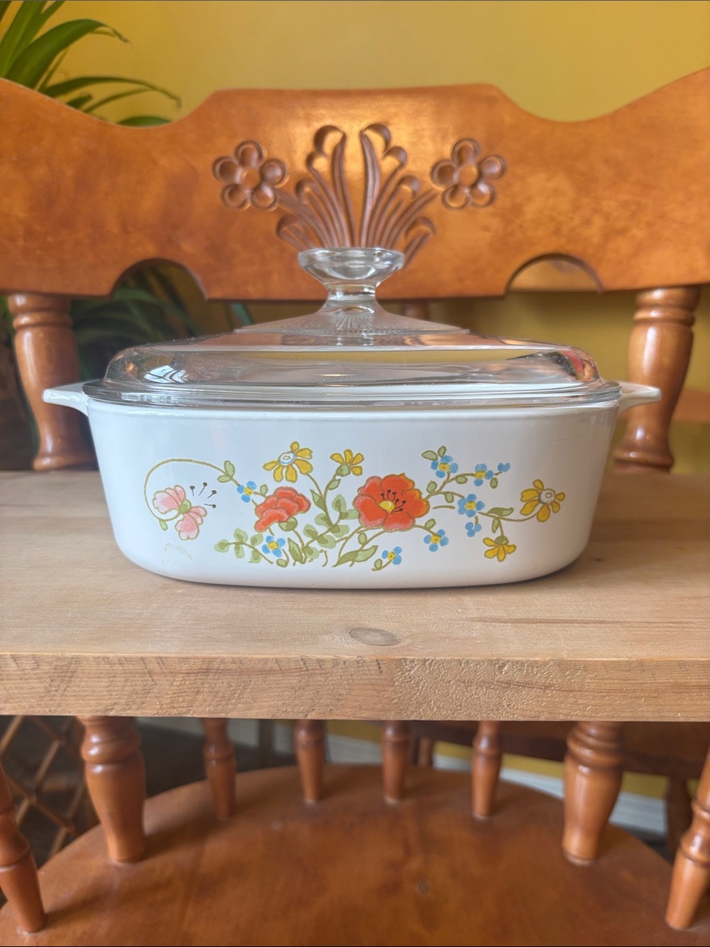 Rare Corning ware wildflower A-2 B with lid
